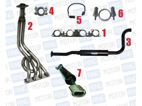 Выпускной комплект с глушителем для ВАЗ 2110-12 16V, Subaru Sound Стингер_1