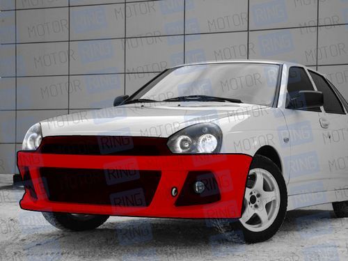 Передний бампер Снайпер WRX на Лада Приора в цвет_1