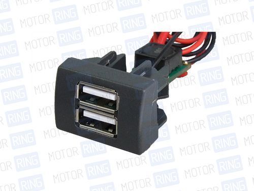 USB зарядное на 2 слота вместо заглушки панели приборов ГАЗель Некст, Бизнес_1