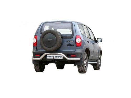 Защита заднего бампера 0239 RS «Волна» с проступью d63,5 НЕРЖ для Шевроле Нива (рестайлинг)_1