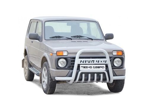 Дуга передняя 0376 «Niva 4x4» с усами и дополнительной защитой двигателя d63,5 для Лада 4х4 Urban_1