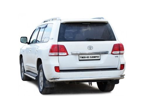 Защита заднего бампера 1882 К «Труба с уголками» окраш для Toyota Land Cruiser 200 рестайлинг_1